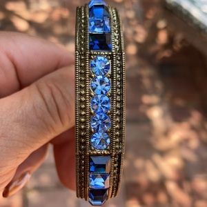 HEIDI DAUS Blue Hinged Bangle/Bracelet